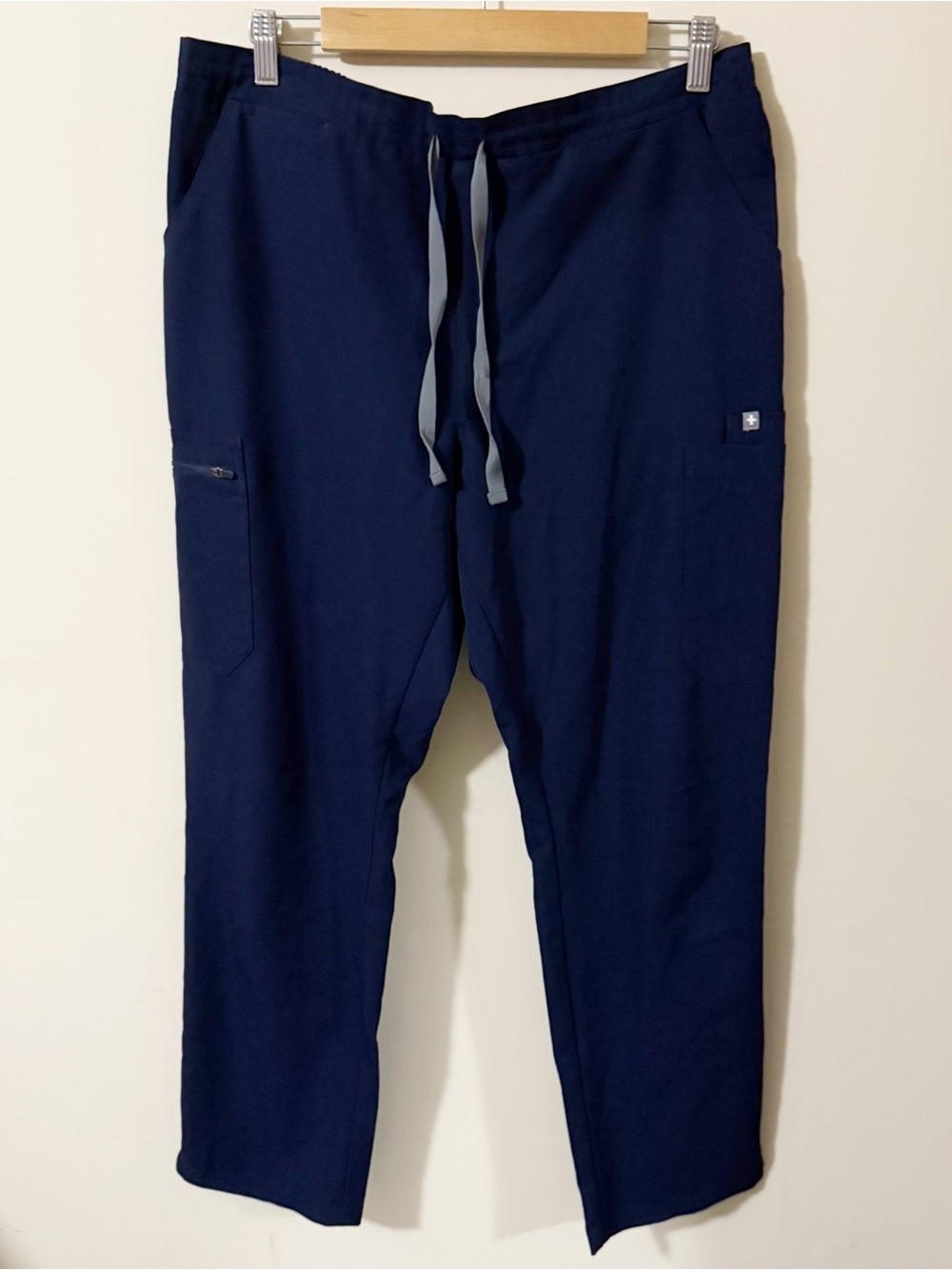 Figs Womens Navy Blue Scrub Bottoms Pants Size Large Utility Workwear